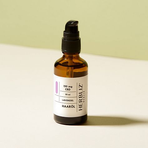 Lavender CBD Hair Oil in high quality packaging